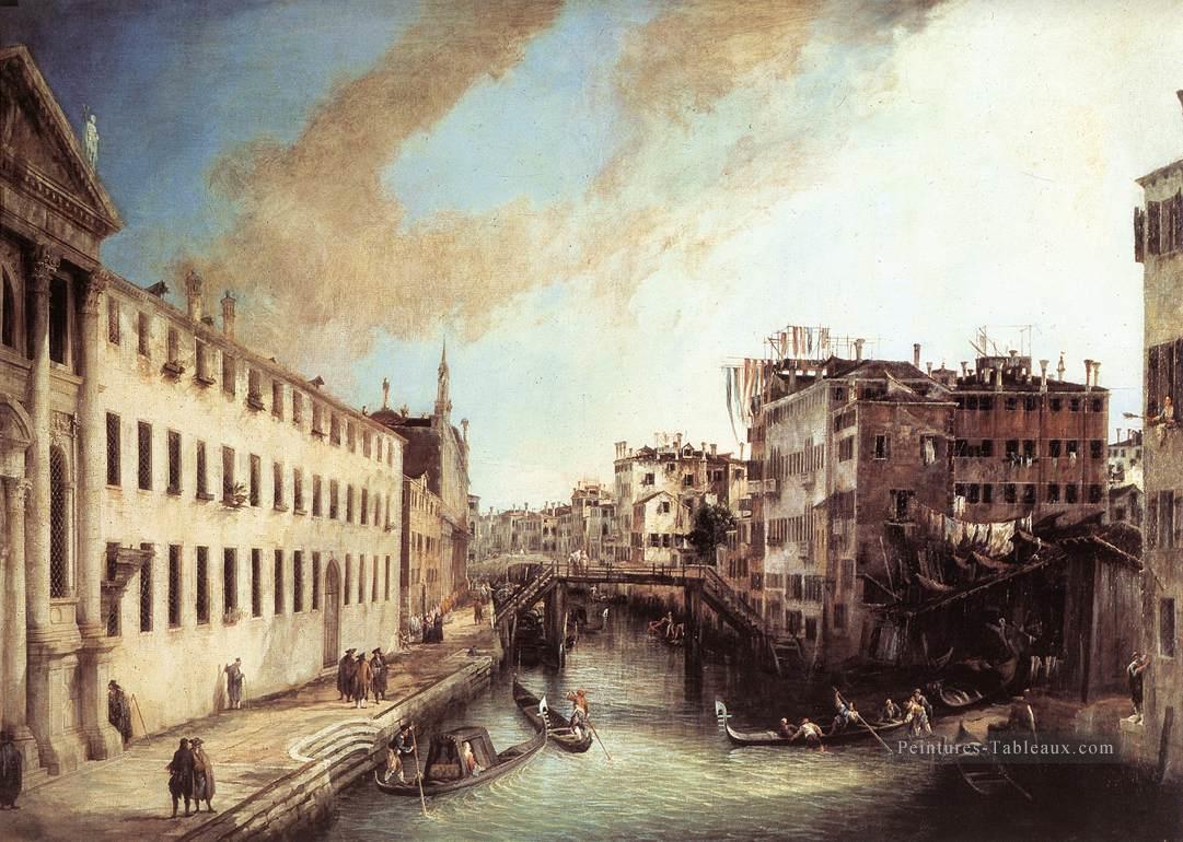 Rio Dei Mendicanti Canaletto Venise Peintures à l'huile
